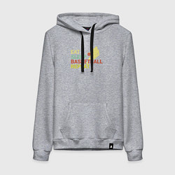 Женская толстовка-худи Еда сон баскетбол