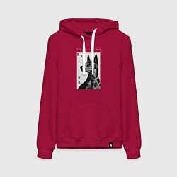 Женская толстовка-худи Порода собаки - Доберман - половинка для пары