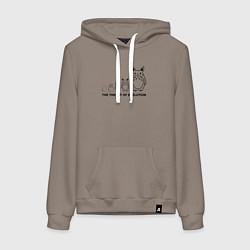 Женская толстовка-худи Теория эволюции Тоторо