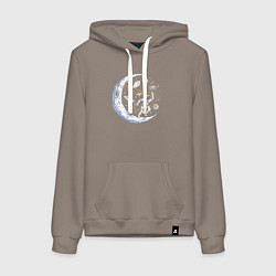 Женская толстовка-худи Космический воздушный змей