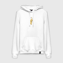 Толстовка-худи хлопковая женская Нала пара Симбы - Король лев, цвет: белый