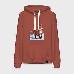 Женская толстовка-худи Лисица-сестрица