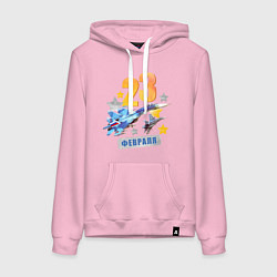 Женская толстовка-худи Истребитель - 23 февраля