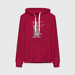 Женская толстовка-худи Мелодия на кладбище