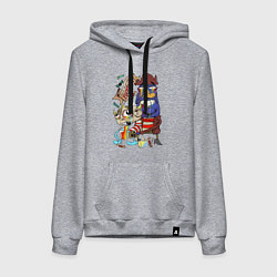 Женская толстовка-худи Flapjack - rainbow