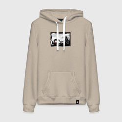 Женская толстовка-худи Дикая страна