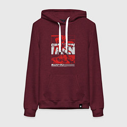 Женская толстовка-худи Человек-бензопила Денджи и Пауэр кино