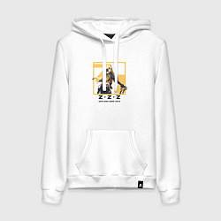 Толстовка-худи хлопковая женская Гашетка - Zenless Zone Zero, цвет: белый