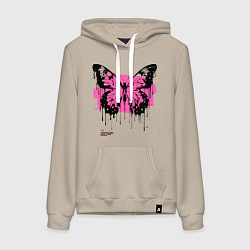 Женская толстовка-худи Grunge butterfly