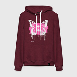 Женская толстовка-худи The gothic butterfly