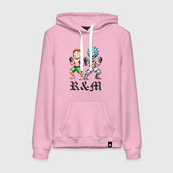 Женская толстовка-худи Rick and Morty - mixed martial arts