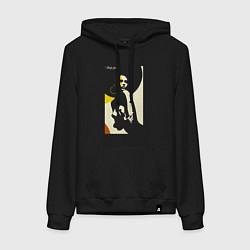 Женская толстовка-худи Девушка в круглой шляпе