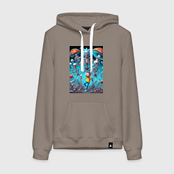 Женская толстовка-худи Skeleton Rick and Morty - ai art fantasy