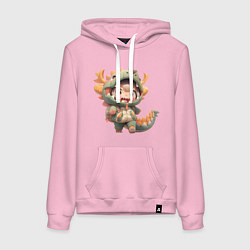 Женская толстовка-худи Ребенок в костюме дракона