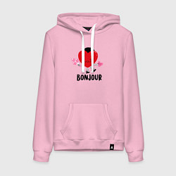 Женская толстовка-худи Бонжур