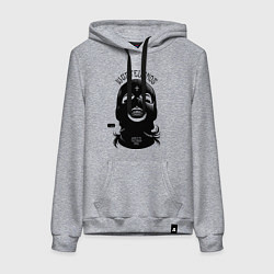 Женская толстовка-худи Девушка с улыбкой в маске