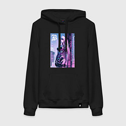 Женская толстовка-худи Киберпанк девчонка Барби - нейроарт фантазия