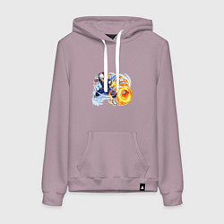 Женская толстовка-худи Моя геройская академия Шото Тодороки лед и пламя