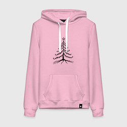 Женская толстовка-худи Хоррор ель