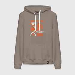 Женская толстовка-худи Баскетбол у меня в днк