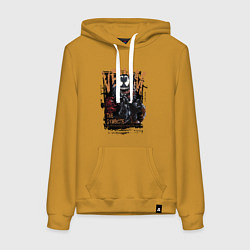 Женская толстовка-худи Веном черный симбиот