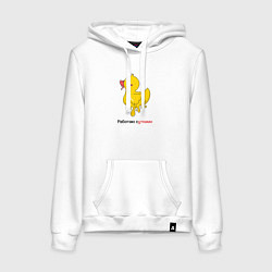 Женская толстовка-худи Работаю сутками - выгорание