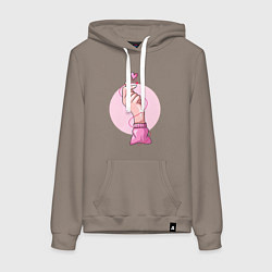 Женская толстовка-худи Сердечко