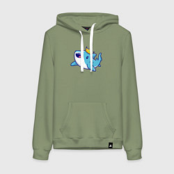 Женская толстовка-худи Королевская акула