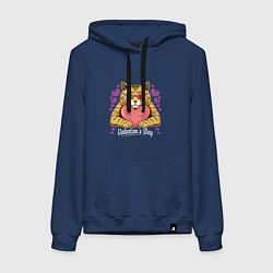 Женская толстовка-худи Влюбленный котик