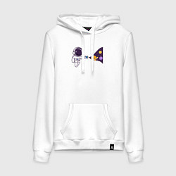 Женская толстовка-худи Космический свет фонарика