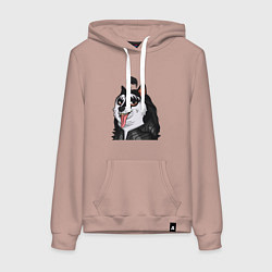 Женская толстовка-худи NFT Doge - Kiss