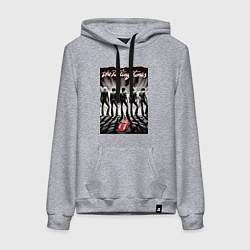 Женская толстовка-худи Молодые Роллинги со спины - восход солнца