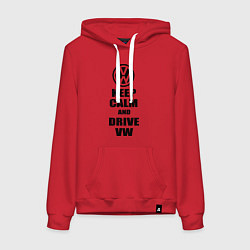 Женская толстовка-худи Keep Calm & Drive VW