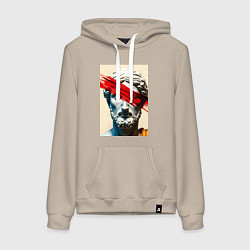 Женская толстовка-худи Штрих на античной статуе