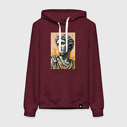 Женская толстовка-худи Арт с античным портретом