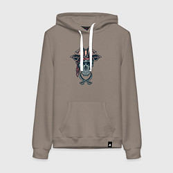 Женская толстовка-худи Мёртвый пират