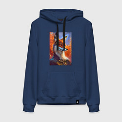 Женская толстовка-худи Fox fashionista - ai art fantasy