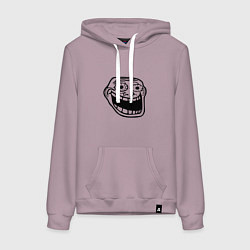 Женская толстовка-худи Омега тролл фейс мем