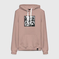 Женская толстовка-худи Кролик в фотобудке