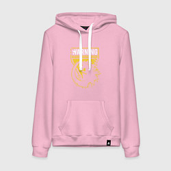 Женская толстовка-худи Годзилла - предупреждение