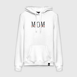 Женская толстовка-худи Надпись мама на английском