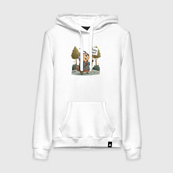 Женская толстовка-худи Будь бобр