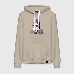 Женская толстовка-худи Девочка с книжкой