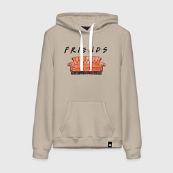 Женская толстовка-худи Friends - sofa