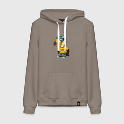 Женская толстовка-худи Тукан в кроссовках