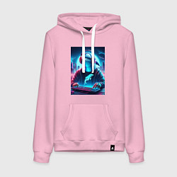 Женская толстовка-худи Dolphin is esports player - ai art fantasy