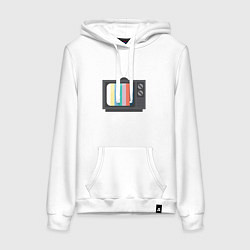 Женская толстовка-худи Old television