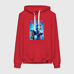 Женская толстовка-худи Том и Джерри - киберпанк фантазия