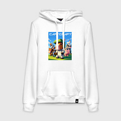 Женская толстовка-худи Capycraft - collaboration ai art