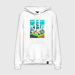 Женская толстовка-худи Catcraft - collaboration ai art